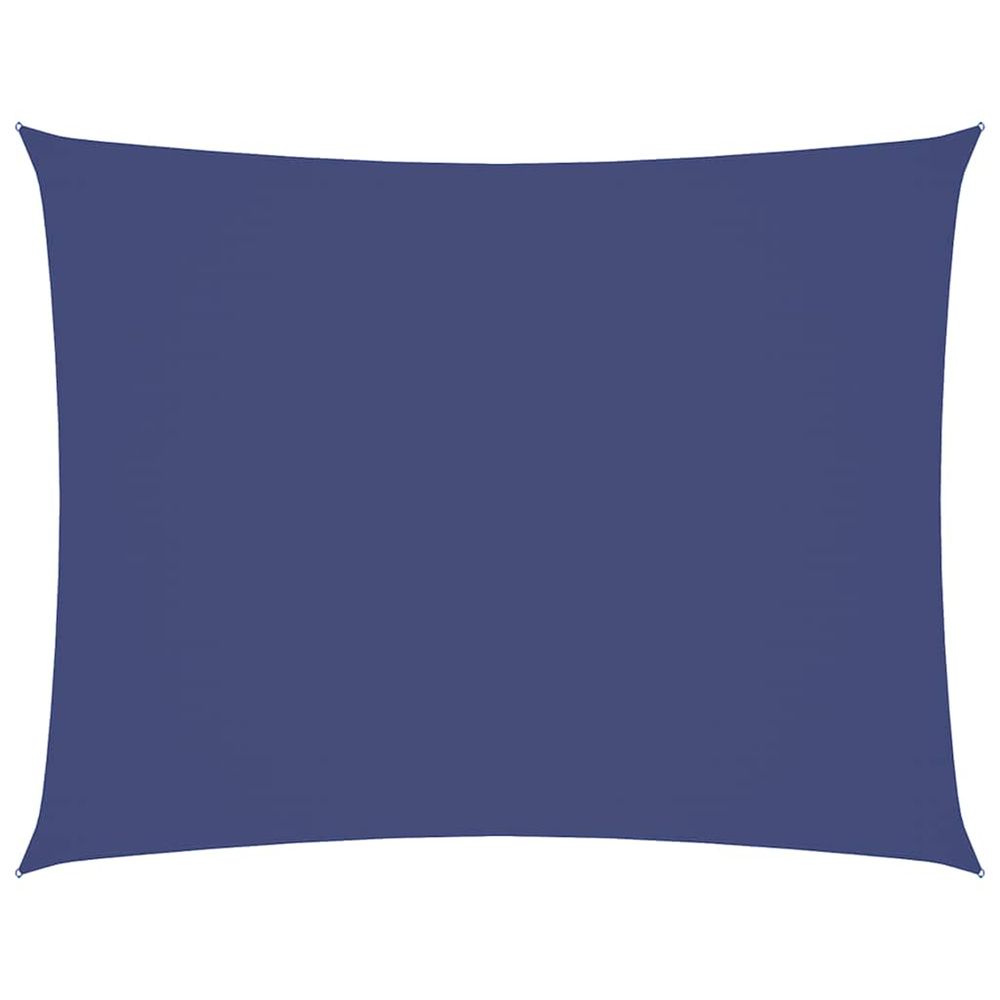 Voile de parasol tissu oxford rectangulaire 4x6 m bleu