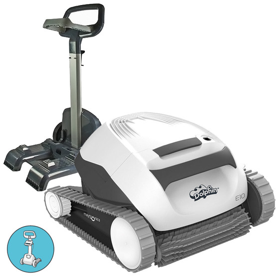 Robot electrique de piscine fond avec chariot - e10 + caddy