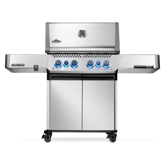 Barbecue à gaz prestige 500 + sizzle zone + brûleur arrière - inox