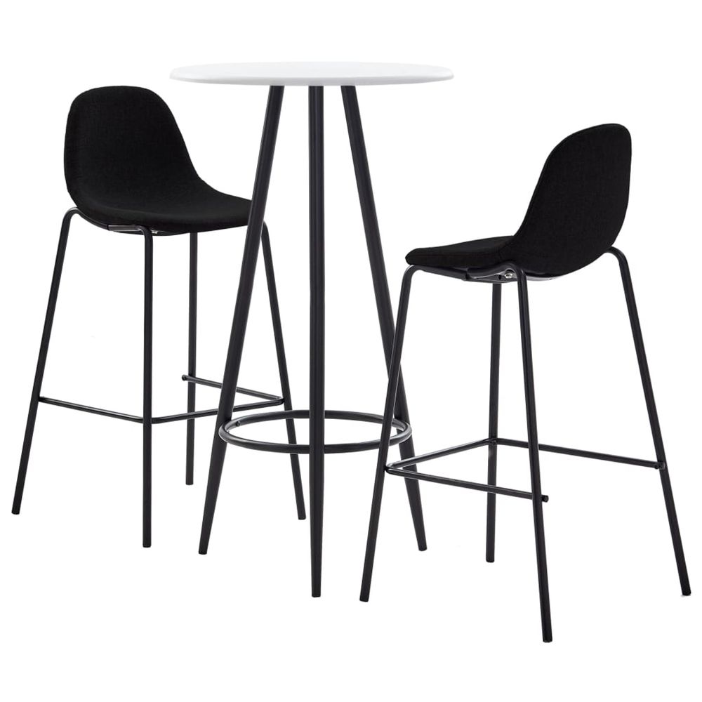 Ensemble de bar 3 pcs tissu noir