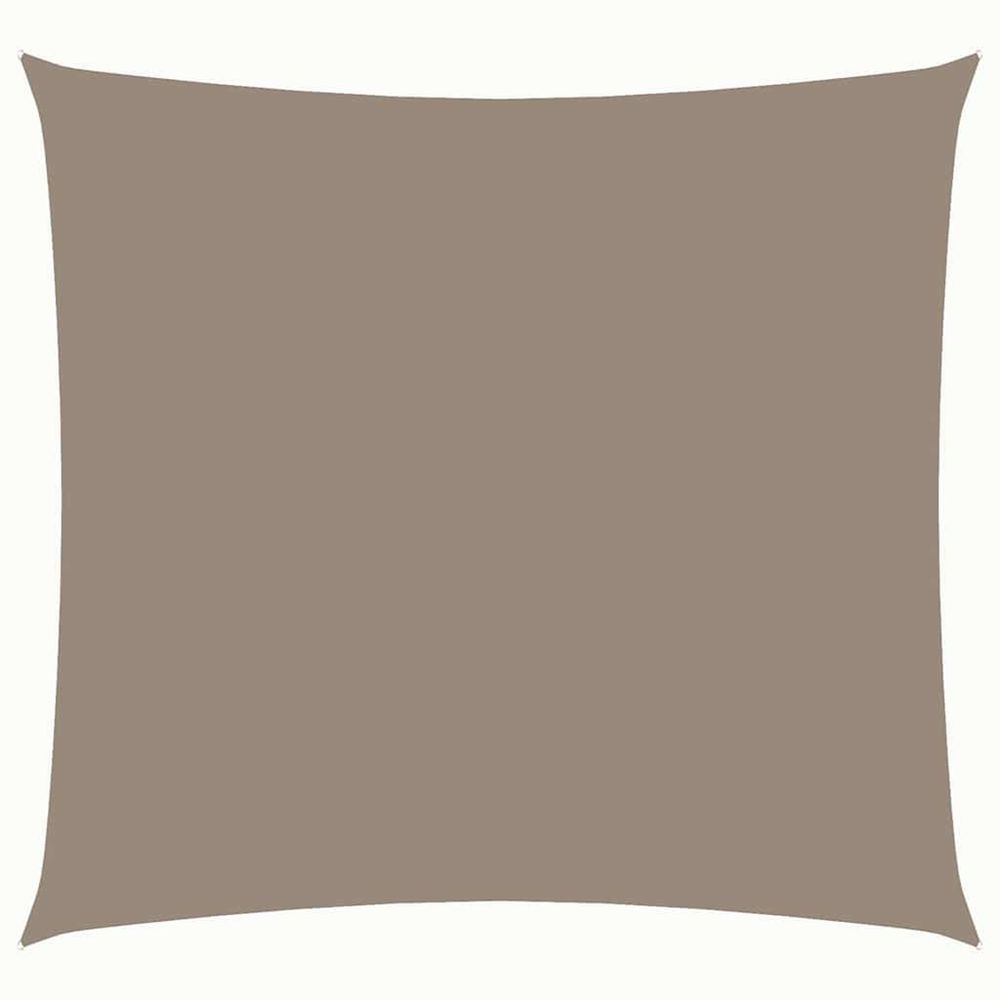 Voile de parasol tissu oxford carré 2,5x2,5 m taupe