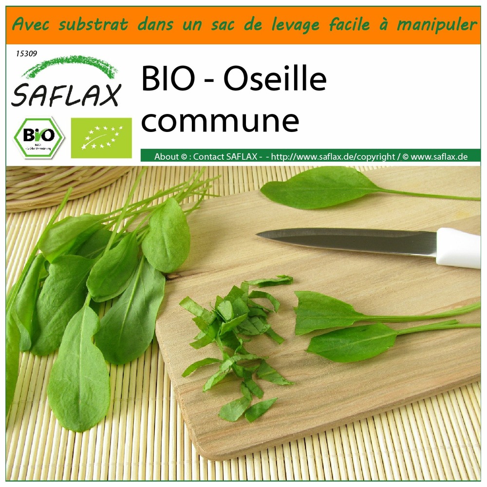 Garden in the bag - bio - oseille commune - 400 graines - rumex acetosa