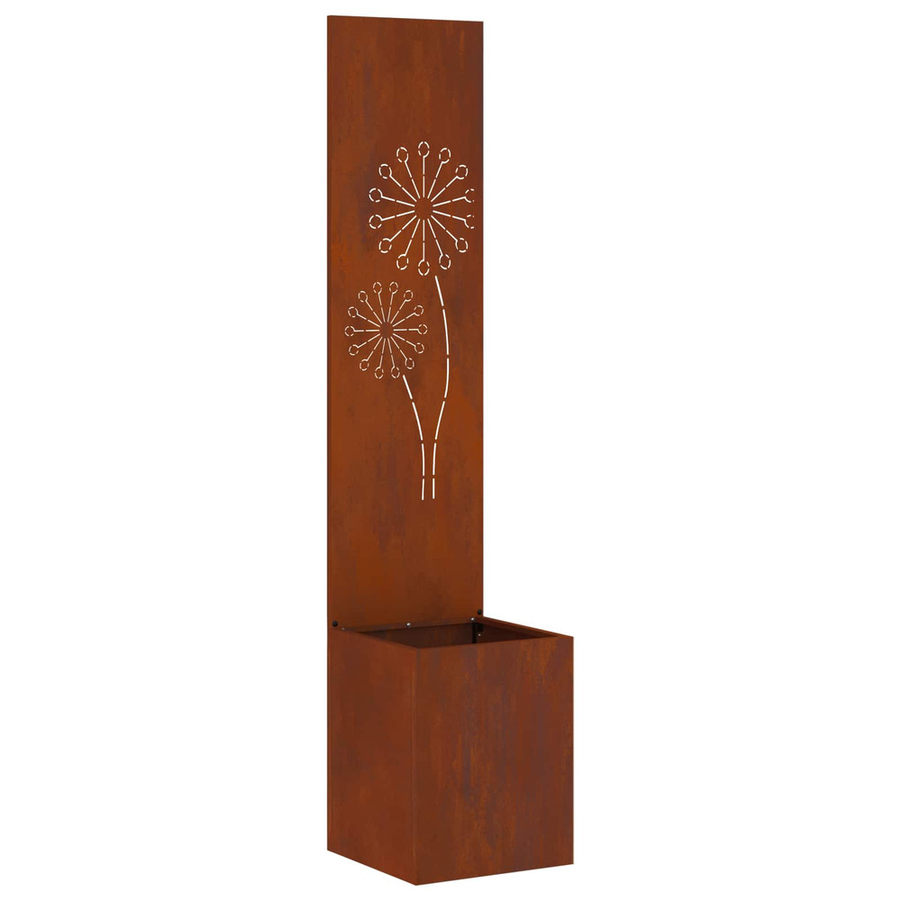 Écran de confidentialité de jardin rouillé 32 x 32 x 150 cm