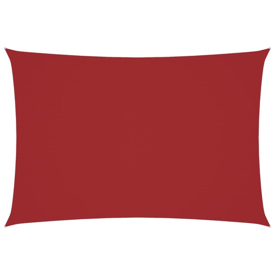 Voile de parasol tissu oxford rectangulaire 3x5 m rouge