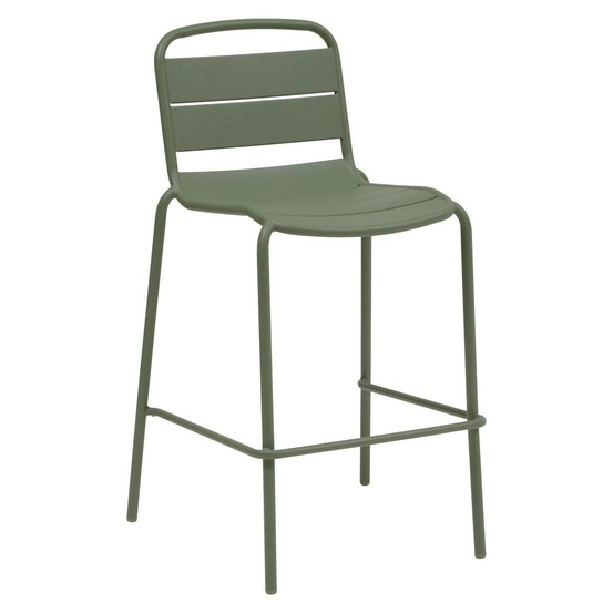 Chaise haute de jardin alegoria empilable vert laurier