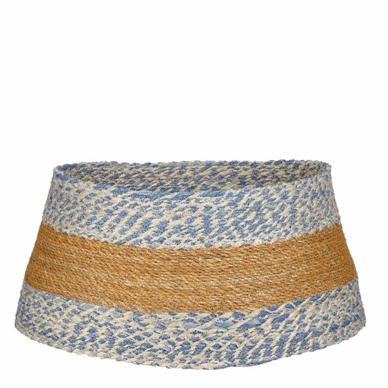 House of seasons jupe de sapin de noël - h26 x ø58 cm - bleu