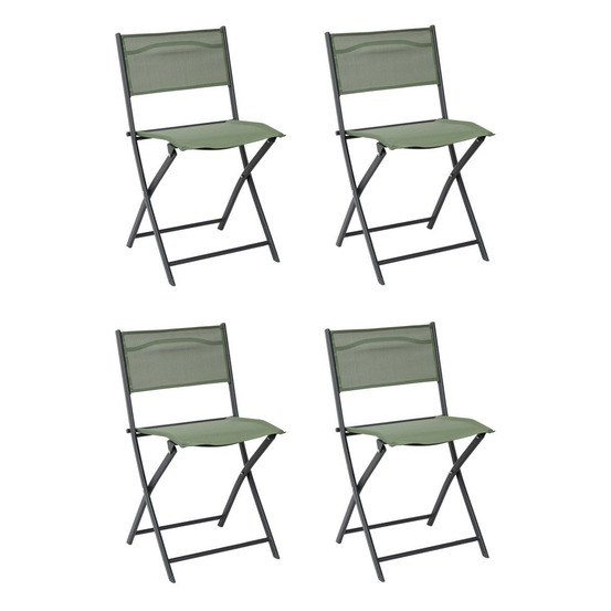 Lot de 4 chaises de jardin