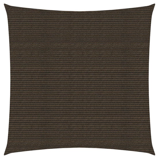 Voile d'ombrage 160 g/m² marron 5 x 5 m pehd