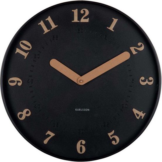 Horloge murale polypropylène amena noir