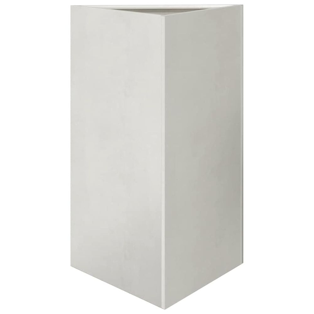 Jardinière d'extérieur triangulaire 50x43x75 cm acier inoxydable