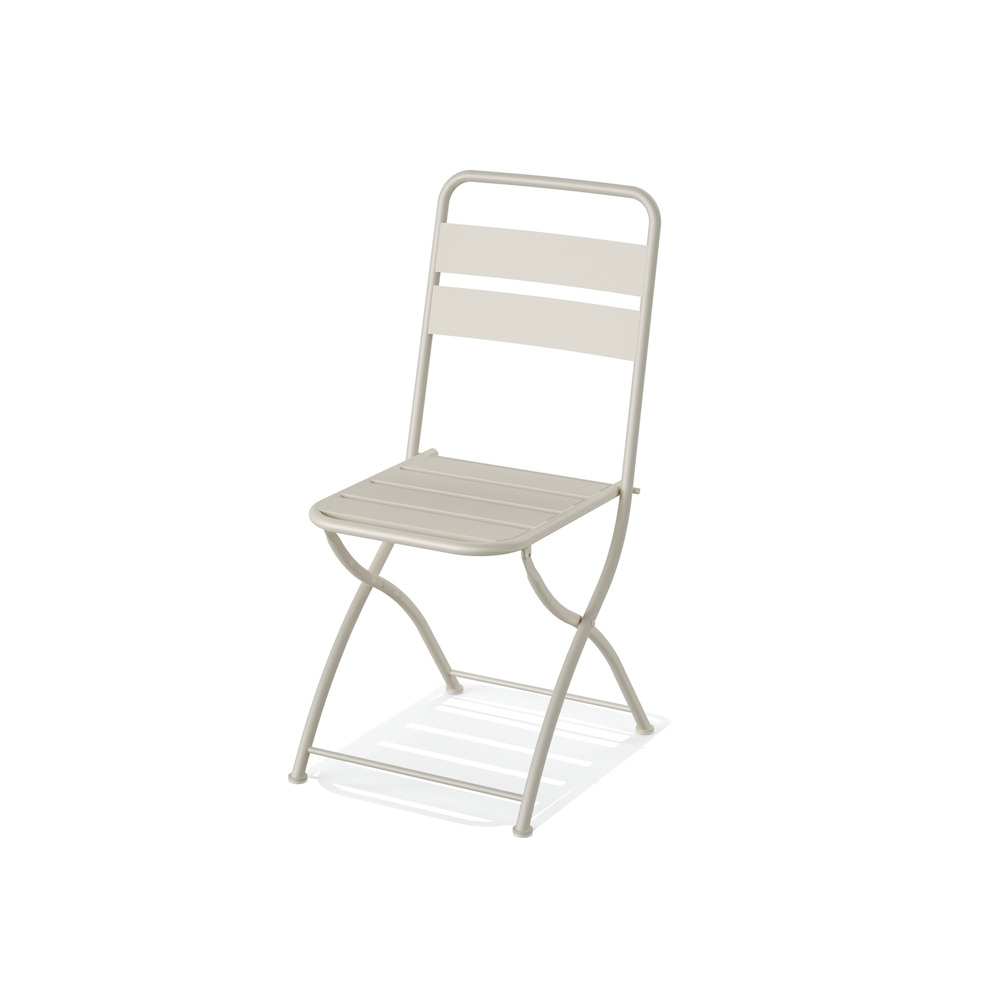 Chaise de bistrot pliable en métal breeze - lot de 2 - veba