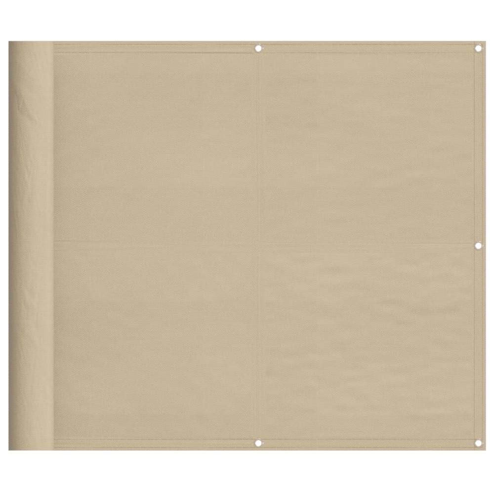 Écran de balcon beige 90x700 cm 100% polyester oxford