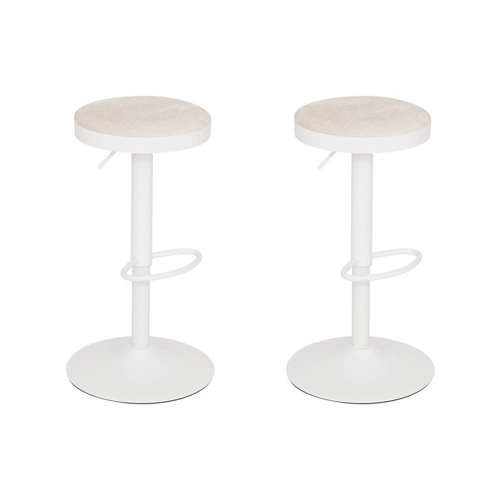 Lot de 2 tabourets de bar ilsa ivoire