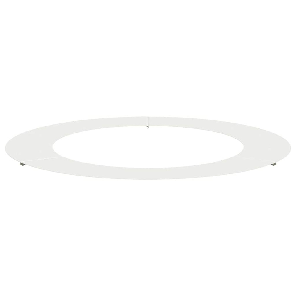 Adapté pour anneau d'arbre plat blanc ø60 / 90 cm acier