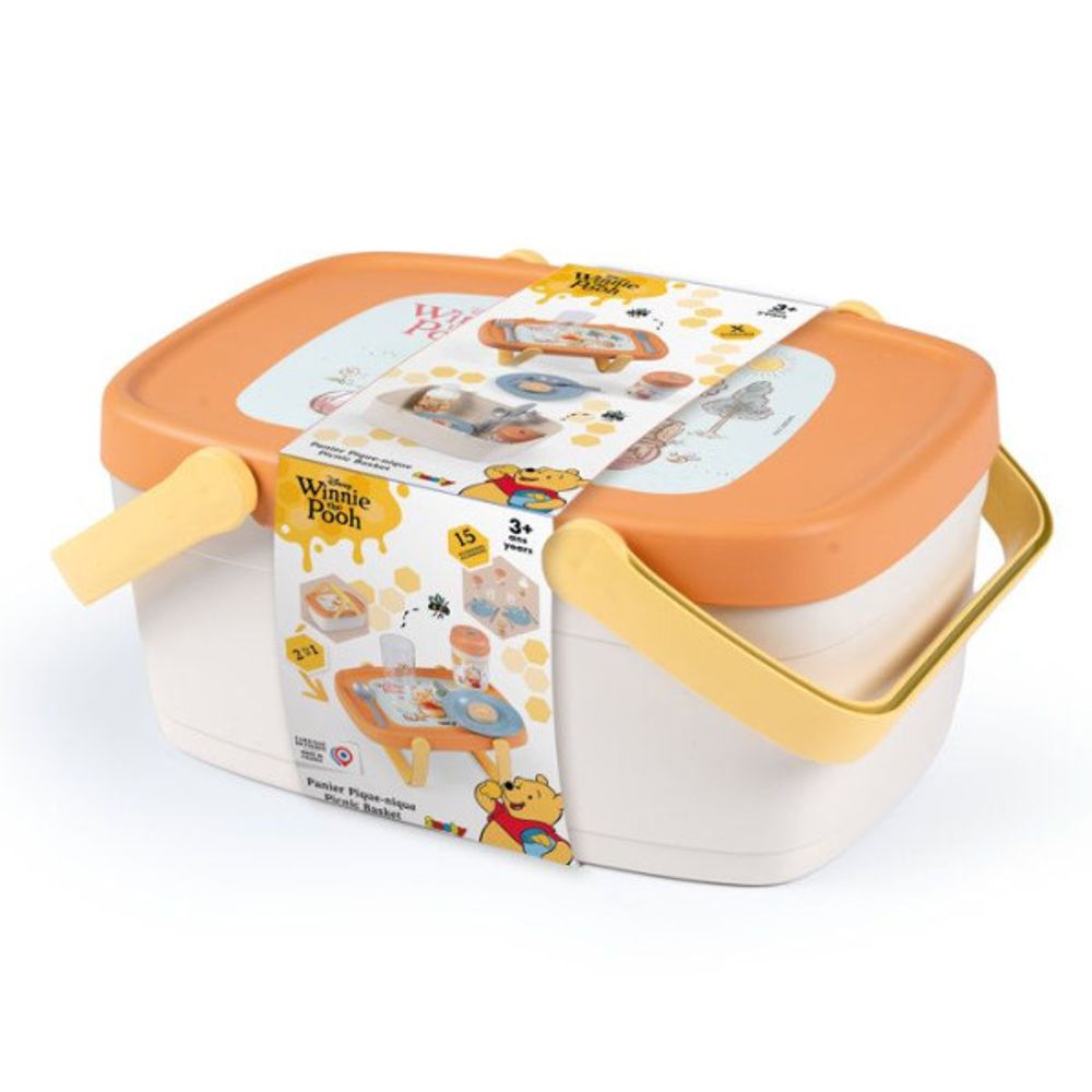- winnie l'ourson - panier pique nique 2en1 - des 2ans
