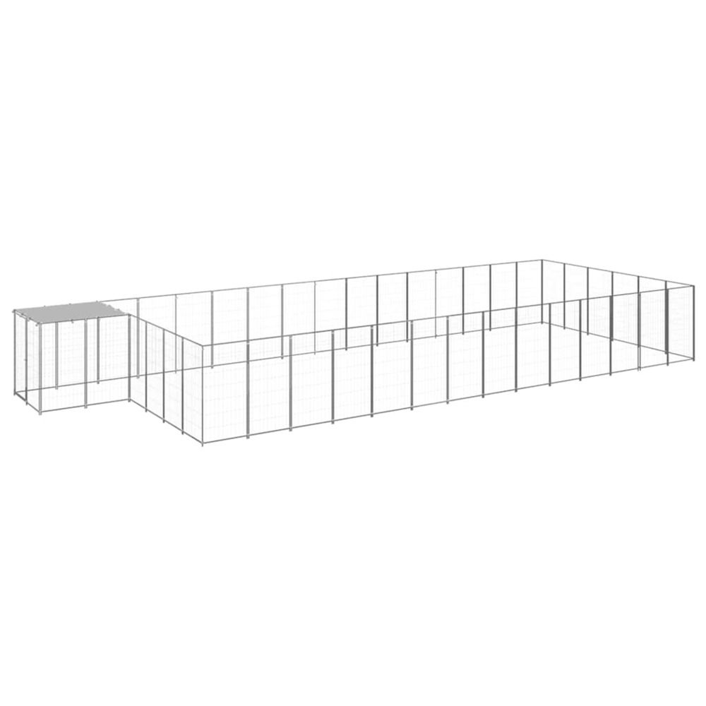 Chenil argenté 26,62 m² acier