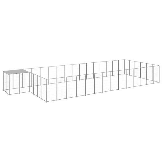 Chenil argenté 26,62 m² acier