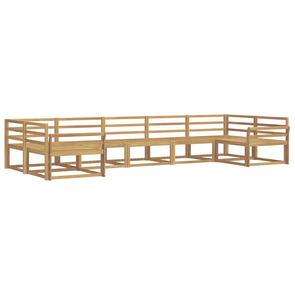 Ensemble de canapés d'extérieur 7 pcs blanc