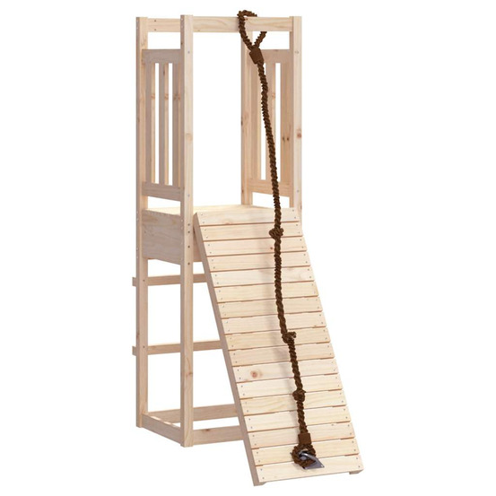 Maisonnette de jeu avec mur d'escalade bois massif de pin