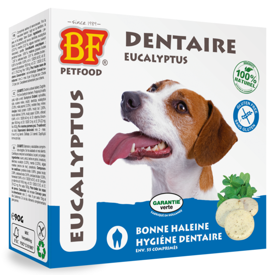 Comprimés hygiène dentaire pour chien, 90g/55p