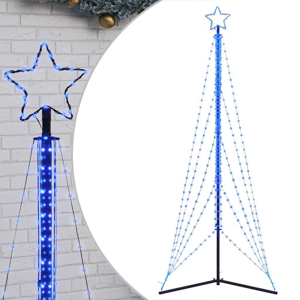 Sapin de noël à led 525 led bleu 302 cm