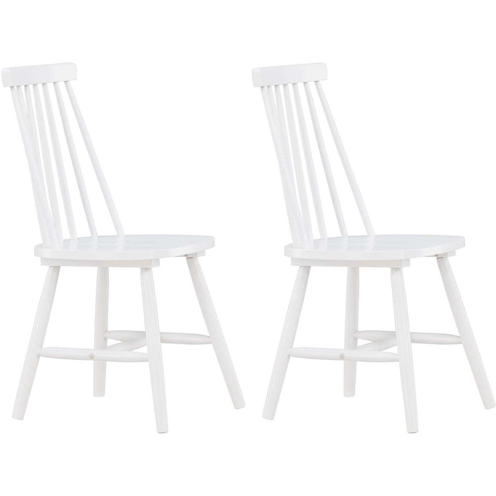 Chaise en bois lönneberga (lot de 2) blanc