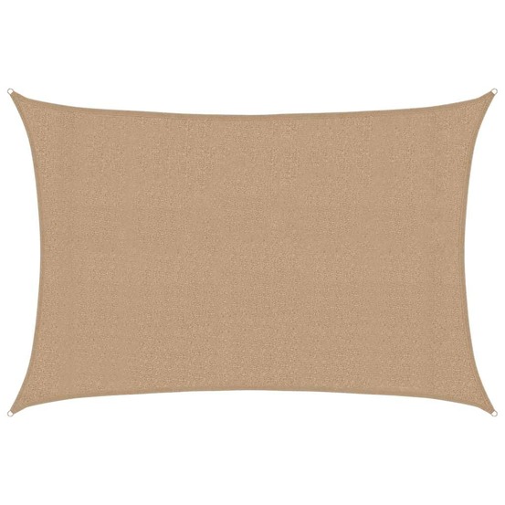 Voile d'ombrage 160 g/m² taupe 3x4,5 m pehd
