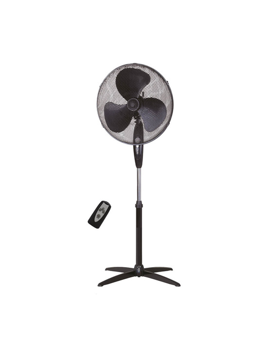 Ventilateur sur pied khela garsaco d43cm 45w noir avec commande - garsaco