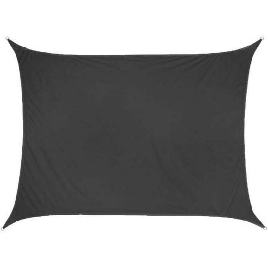 Toile d'ombrage rectangulaire 4 x 3 mètres gris