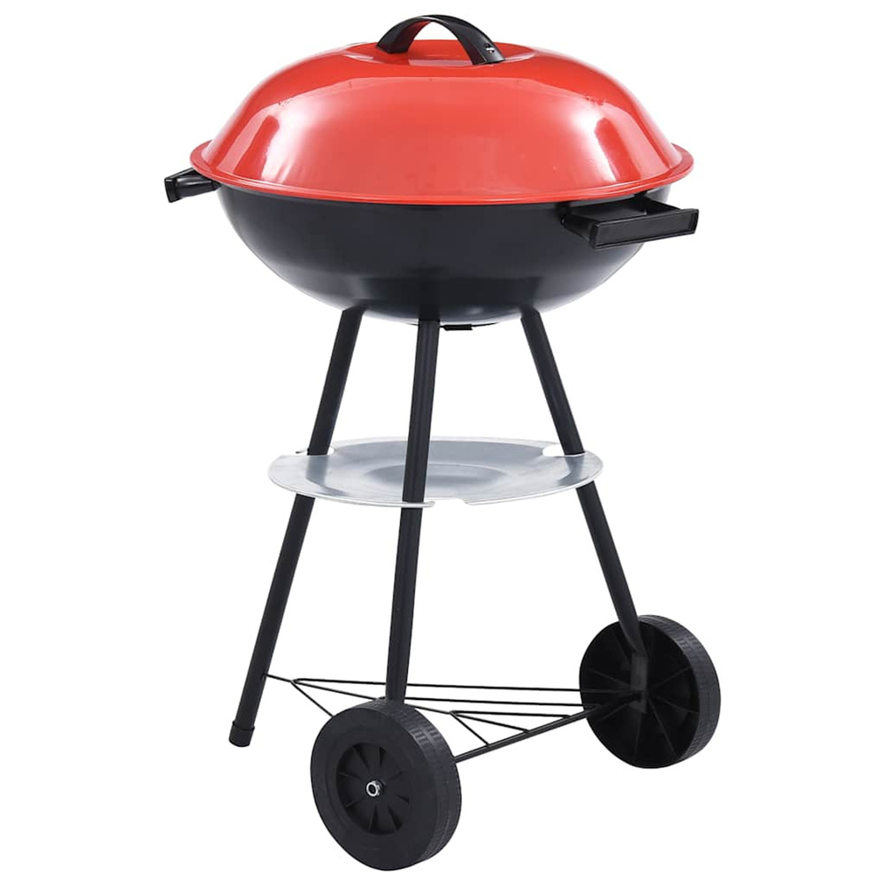 Barbecue portable xxl au charbon avec roues 44 cm