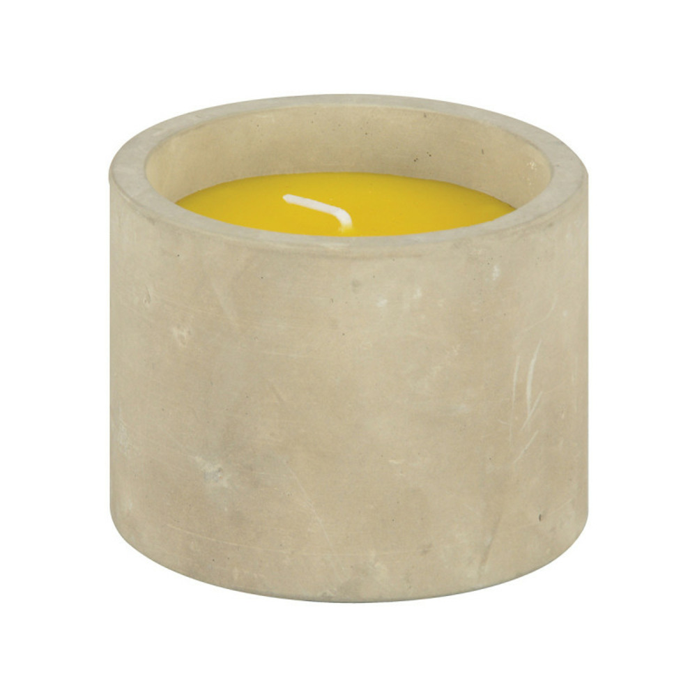 Bougie citronnelle pot en béton anti-guêpe