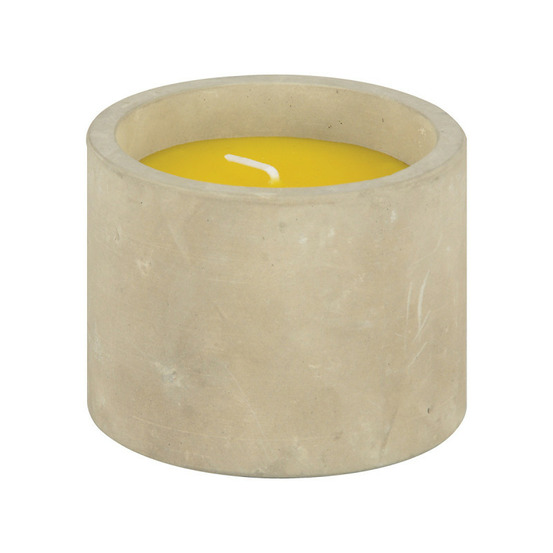 Bougie citronnelle pot en béton anti-guêpe