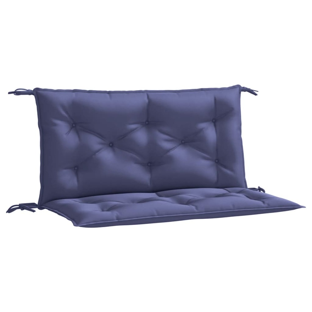 Coussins de banc de jardin lot de 2 bleu marine tissu oxford