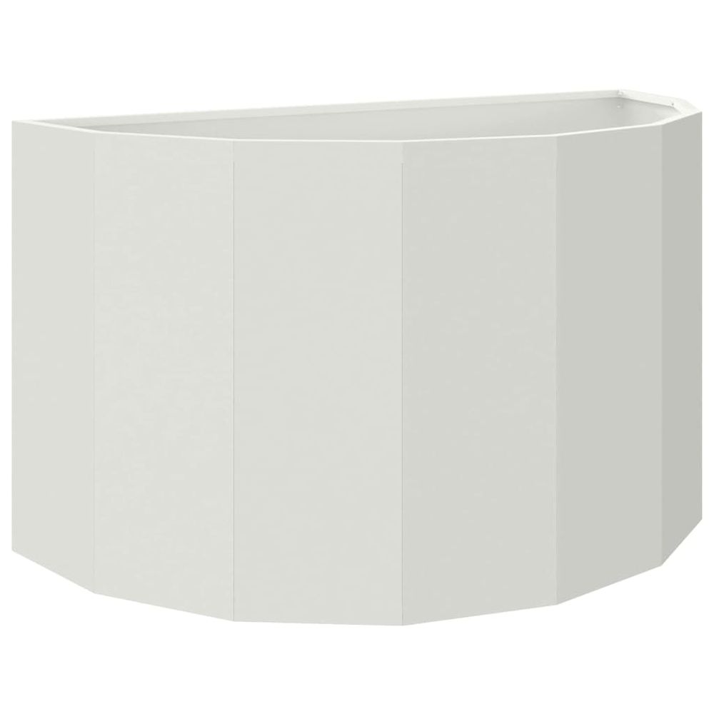 Jardinière blanc 90 x 45 x 50 cm acier