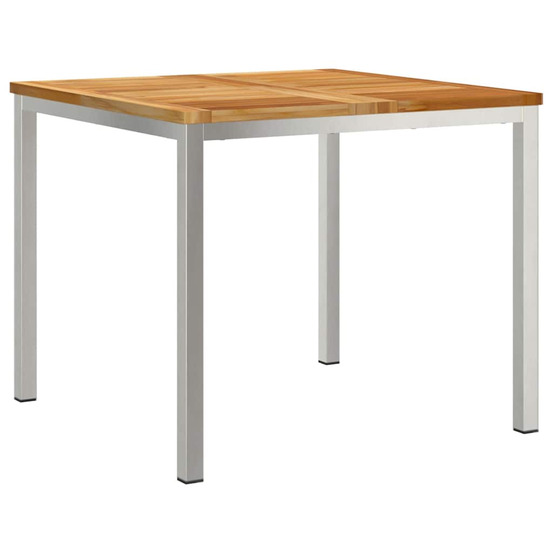 Tableàmanger marron 90 x 90 x 75 cm bois de teck massif