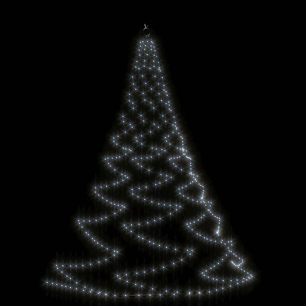 Arbre mural avec crochet métallique 720 led blanc froid 5 m
