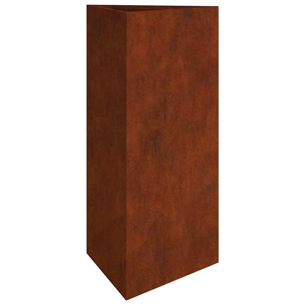 Jardinière d'extérieur 40x34,5x75 cm acier corten