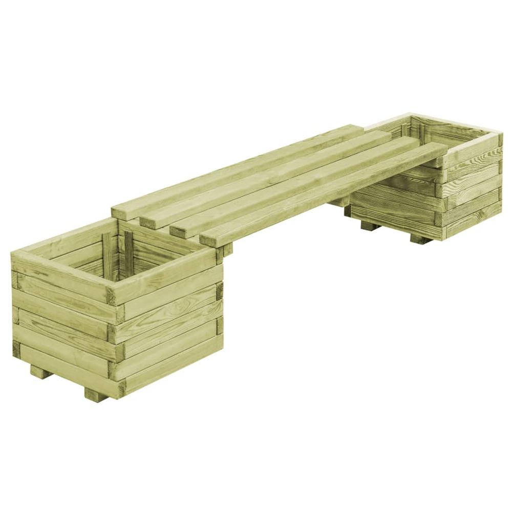 Banc de jardin Ã  jardiniÃšres Bois de