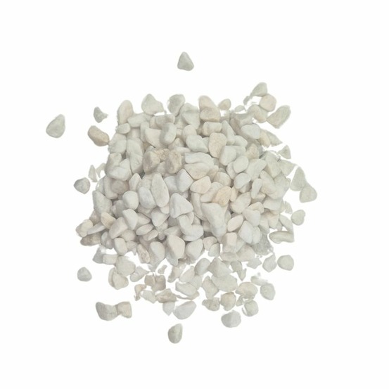 Pack +/- 1t (2 x 500kg) galet de marbre blanc pur ø 4/8 mm - livraison standard