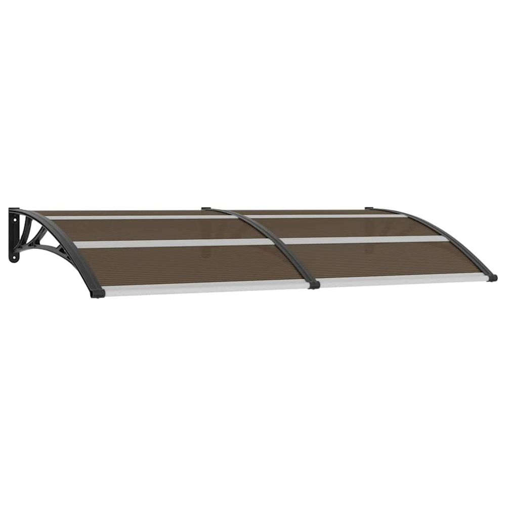 AUVENT DE PORTE NOIR 200 X 100-(866069)