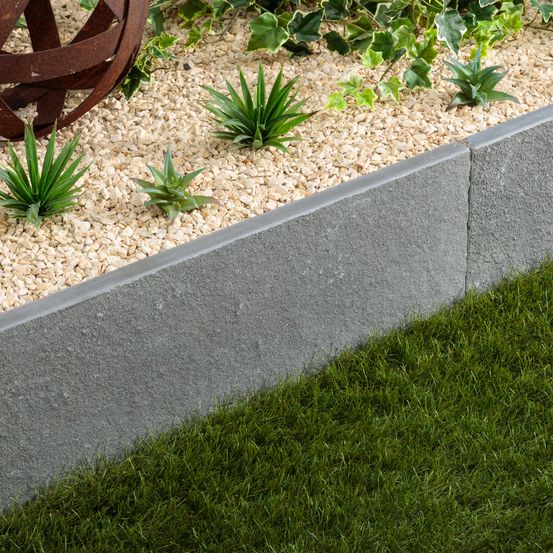 Bordure de jardin pierre de tandur gris 100x30x3 cm (à l'unité) - ro'ma nature