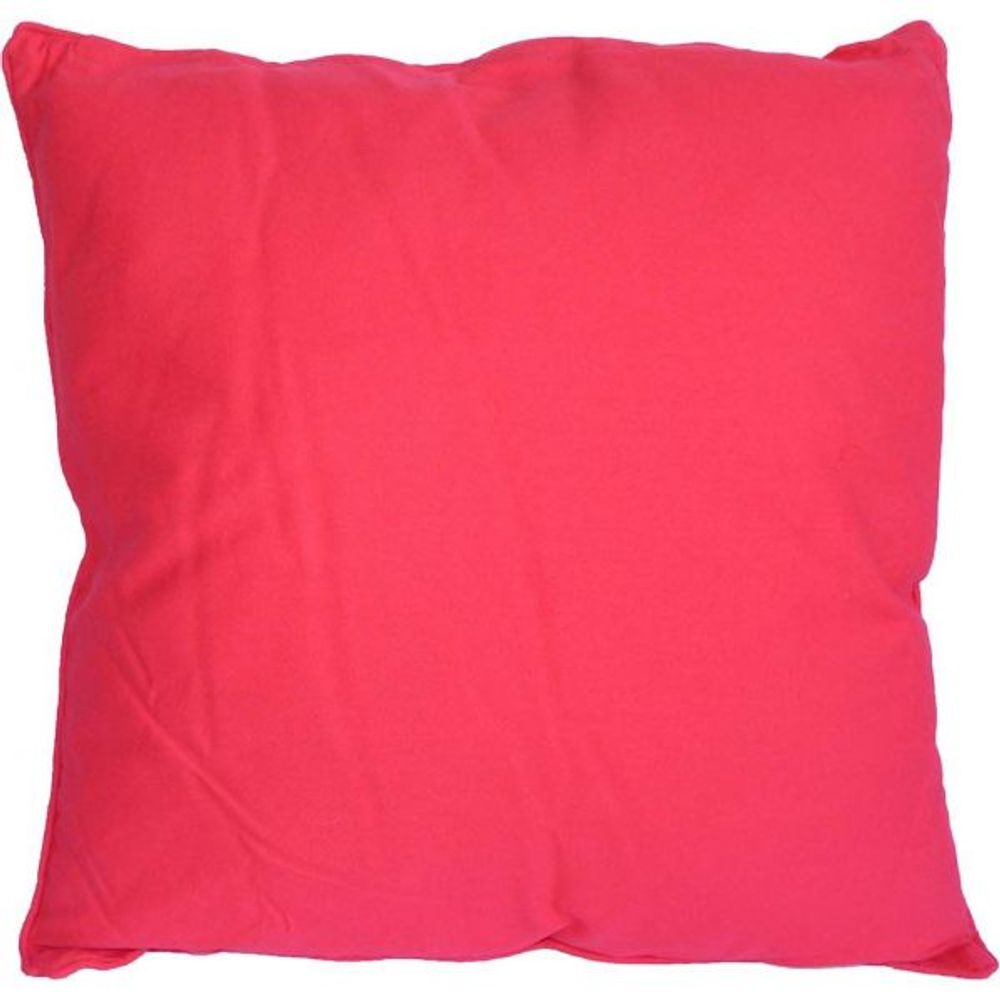 Coussin carré pour dossier de canapé 60 cm rouge