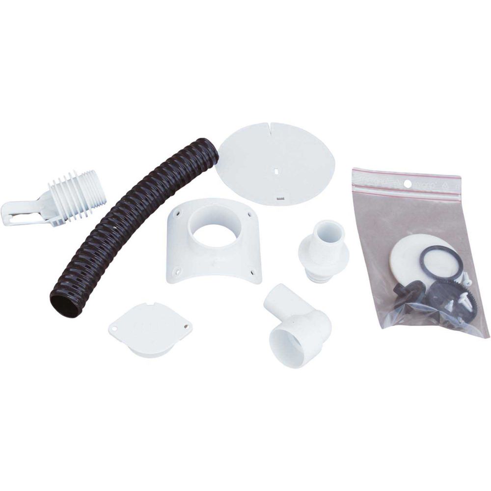 Collecteur d'eau blanc pour gouttière circulaire pour descente circulaire 100 mm