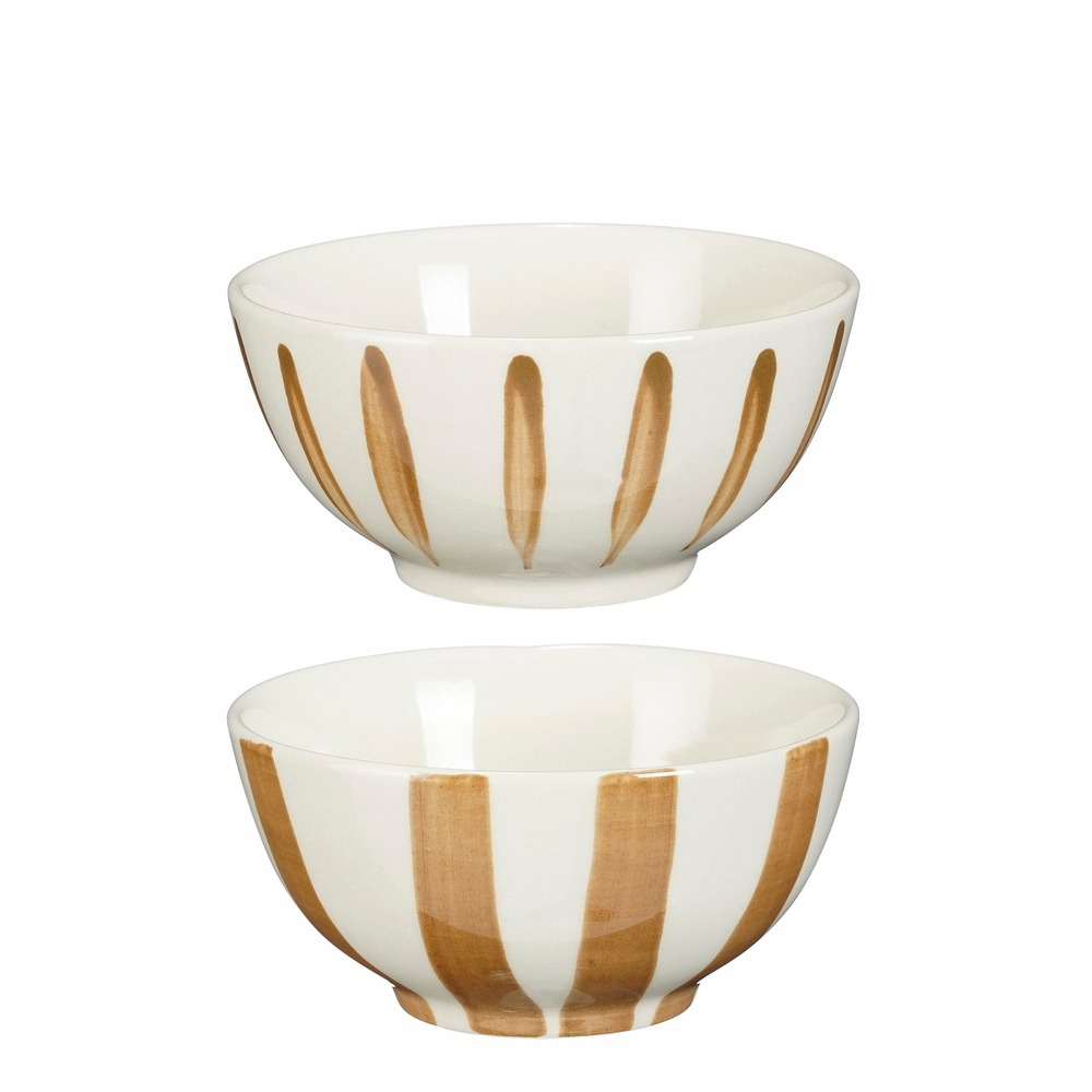 Mica decorations bol elsie - 1 pièce aléatoire - couleur/variante non sélectionnable - h6 x ø11 cm - grès - marron