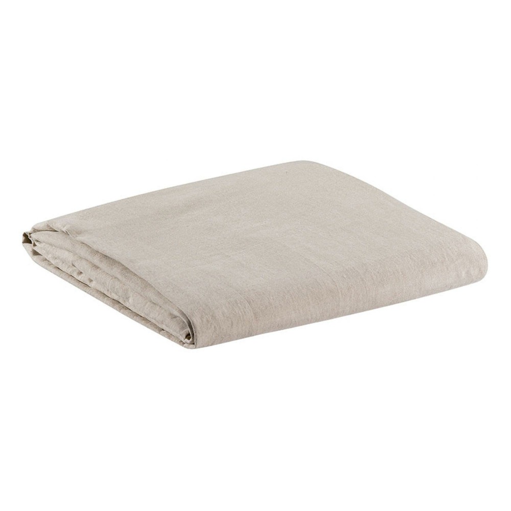 Drap housse stonewashed zeff naturel 180 x 200 x 30 cm
