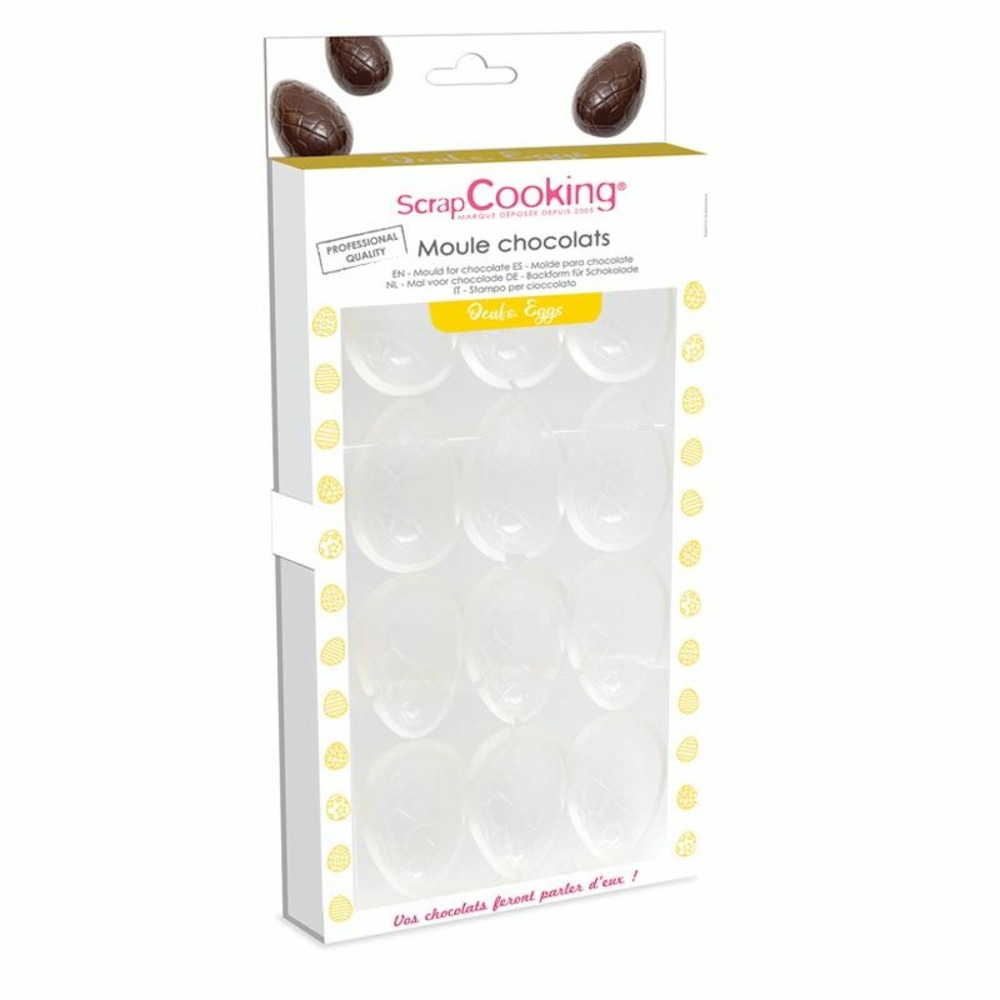 Moule rigide pour 6 oeufs en chocolat