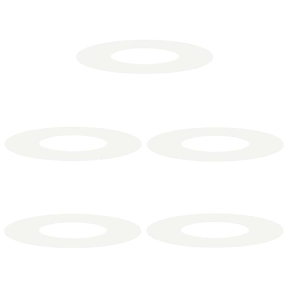 Adapté pour anneaux d'arbre plats 5 pcs blanc ø30 / 60 cm acier