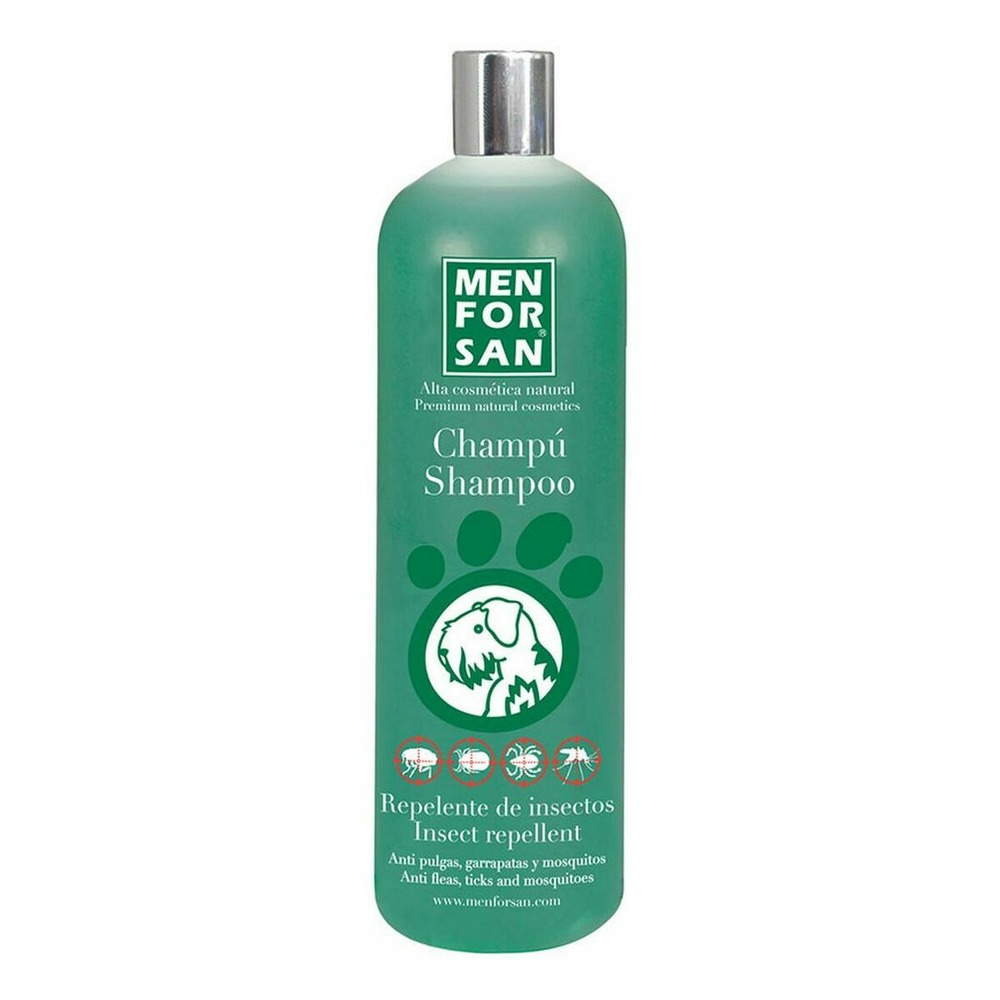Shampoing pour animaux de compagnie menforsan chien répulsif d'insectes citronnelle 1 l