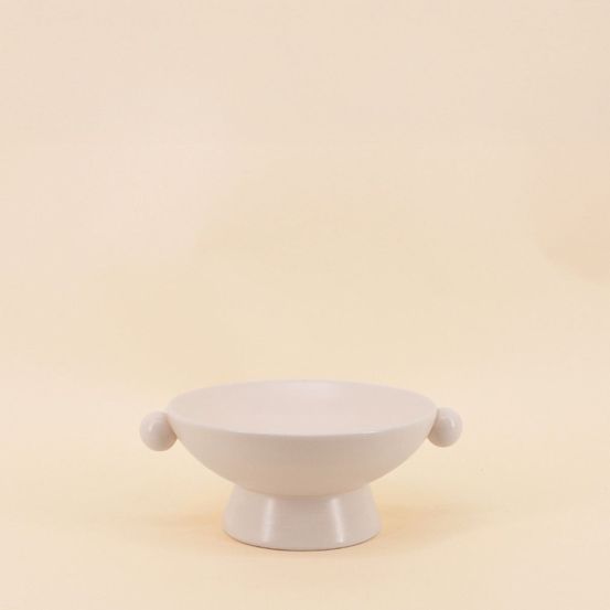 Coupe sur pied en céramique 19x8cm