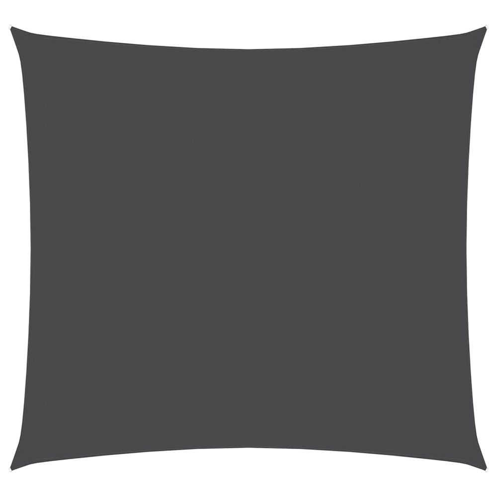 Parasol en tissu oxford carré 6x6 m anthracite